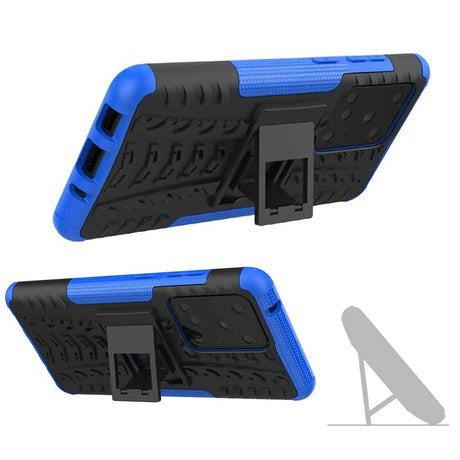 Sturzsichere, robuste Outdoor Handyhülle für Samsung Galaxy S20 Ultra in Blau