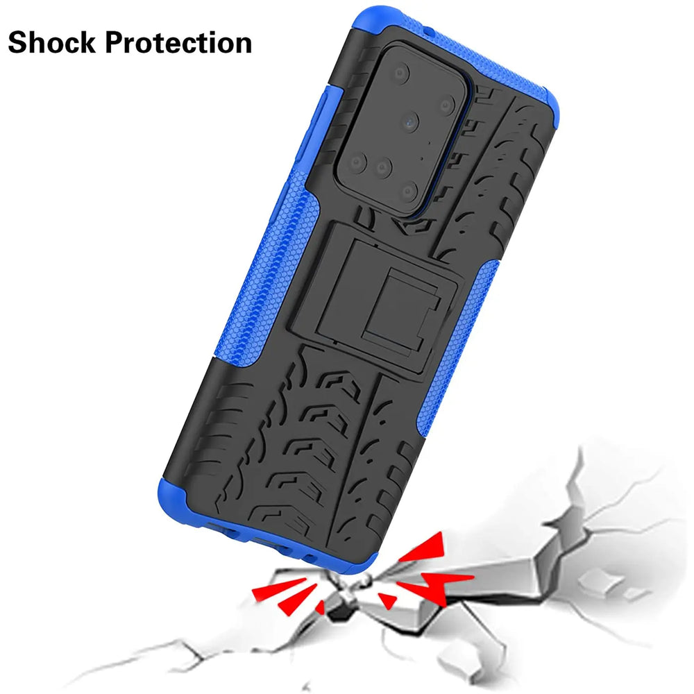 Sturzsichere, robuste Outdoor Handyhülle für Samsung Galaxy S20 Ultra in Blau