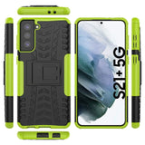 Sturzsichere, robuste Outdoor Handyhülle für Samsung Galaxy S21 Plus in Grün