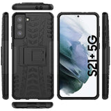 Sturzsichere, robuste Outdoor Handyhülle für Samsung Galaxy S21 Plus in Schwarz
