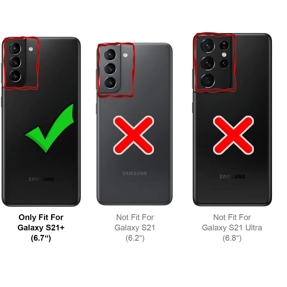 Sturzsichere, robuste Outdoor Handyhülle für Samsung Galaxy S21 Plus in Schwarz