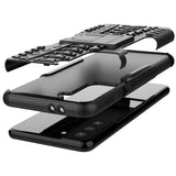 Sturzsichere, robuste Outdoor Handyhülle für Samsung Galaxy S21 Plus in Schwarz