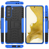 Sturzsichere, robuste Outdoor Handyhülle für Samsung Galaxy S22 in Blau