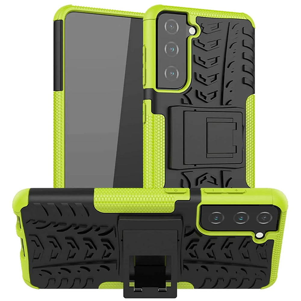 Sturzsichere, robuste Outdoor Handyhülle für Samsung Galaxy S22 Plus in Grün