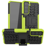 Sturzsichere, robuste Outdoor Handyhülle für Samsung Galaxy S22 Plus in Grün