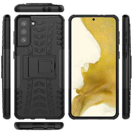 Sturzsichere, robuste Outdoor Handyhülle für Samsung Galaxy S22 Plus in Schwarz