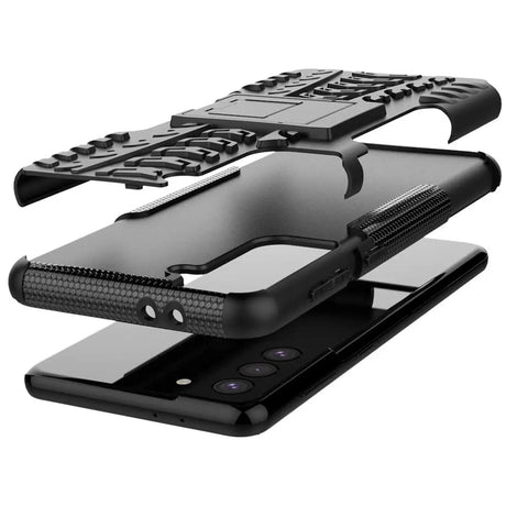 Sturzsichere, robuste Outdoor Handyhülle für Samsung Galaxy S22 Plus in Schwarz