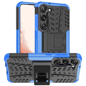 Sturzsichere, robuste Outdoor Handyhülle für Samsung Galaxy S23 in Blau