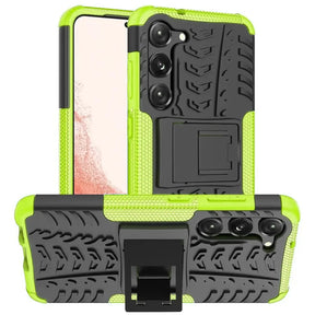 Sturzsichere, robuste Outdoor Handyhülle für Samsung Galaxy S23 in Grün