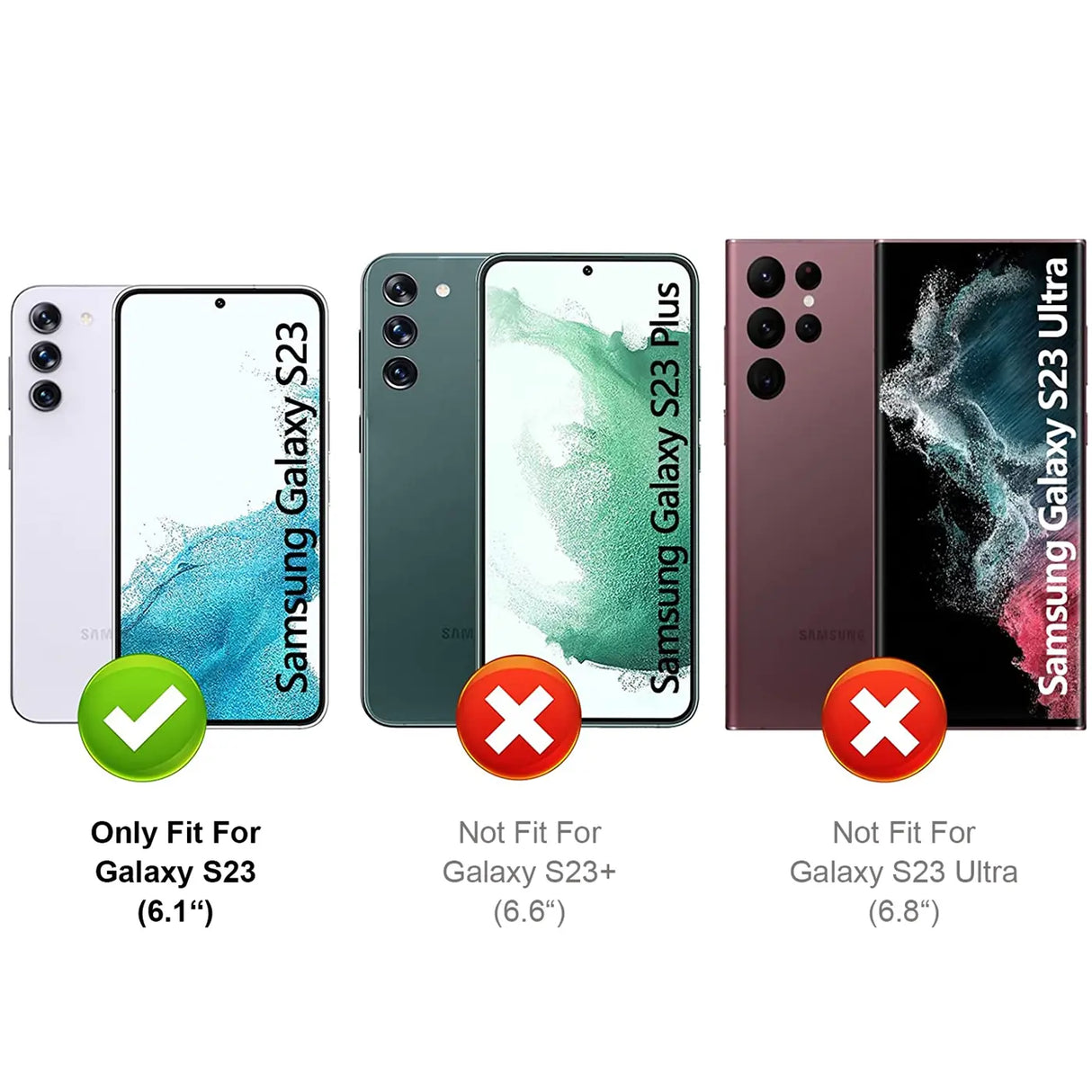 Sturzsichere, robuste Outdoor Handyhülle für Samsung Galaxy S23 in Schwarz