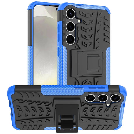 Sturzsichere, robuste Outdoor Handyhülle für Samsung Galaxy S24 in Blau