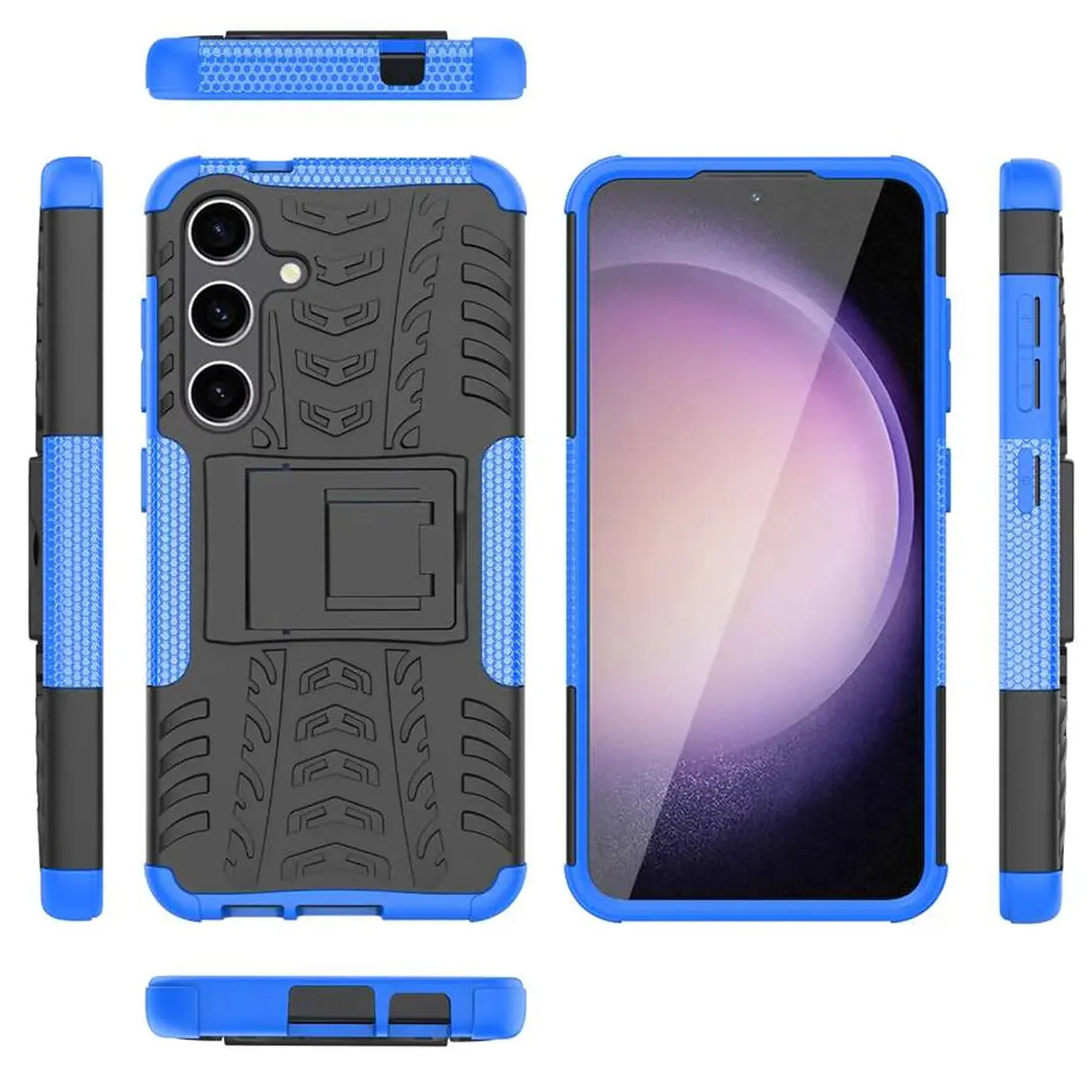 Sturzsichere, robuste Outdoor Handyhülle für Samsung Galaxy S24 in Blau