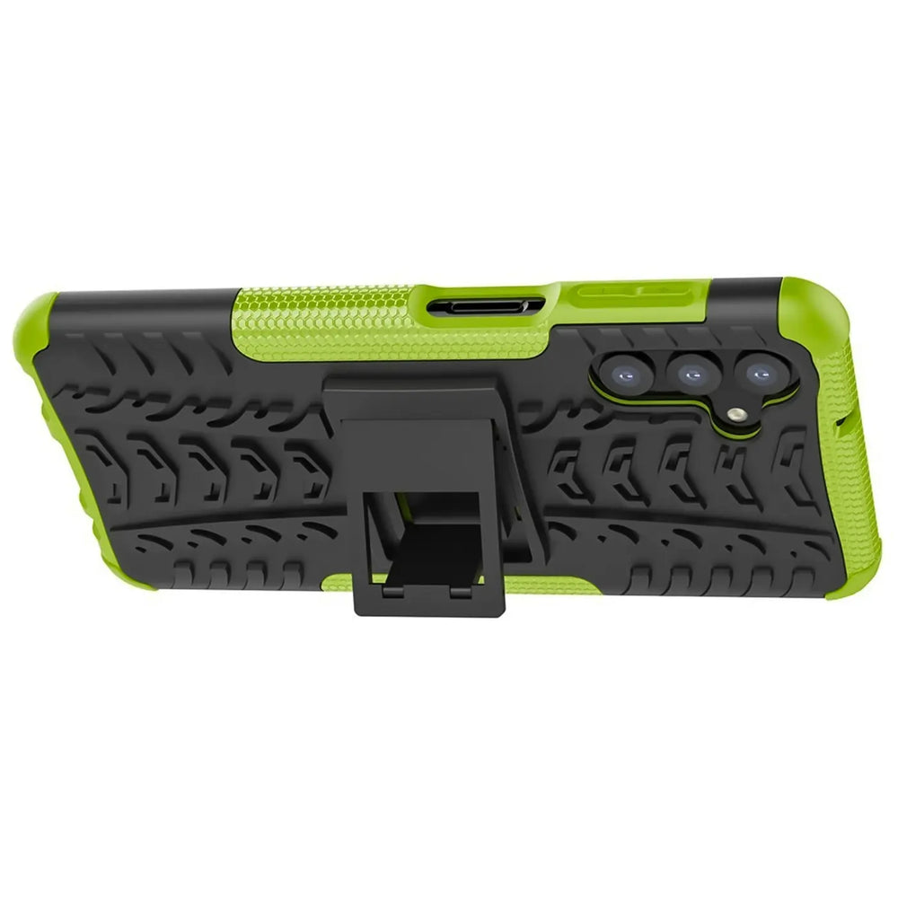 Sturzsichere, robuste Outdoor Handyhülle für Samsung Galaxy S24 in Grün