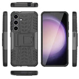 Sturzsichere, robuste Outdoor Handyhülle für Samsung Galaxy S24 Plus in Schwarz