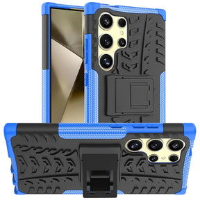 Sturzsichere, robuste Outdoor Handyhülle für Samsung Galaxy S24 Ultra in Blau