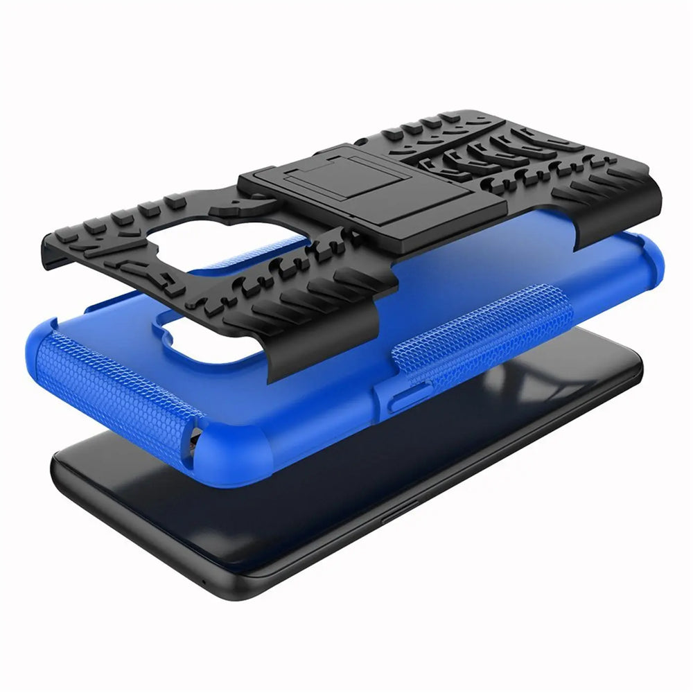 Sturzsichere, robuste Outdoor Handyhülle für Samsung Galaxy S9 in Blau