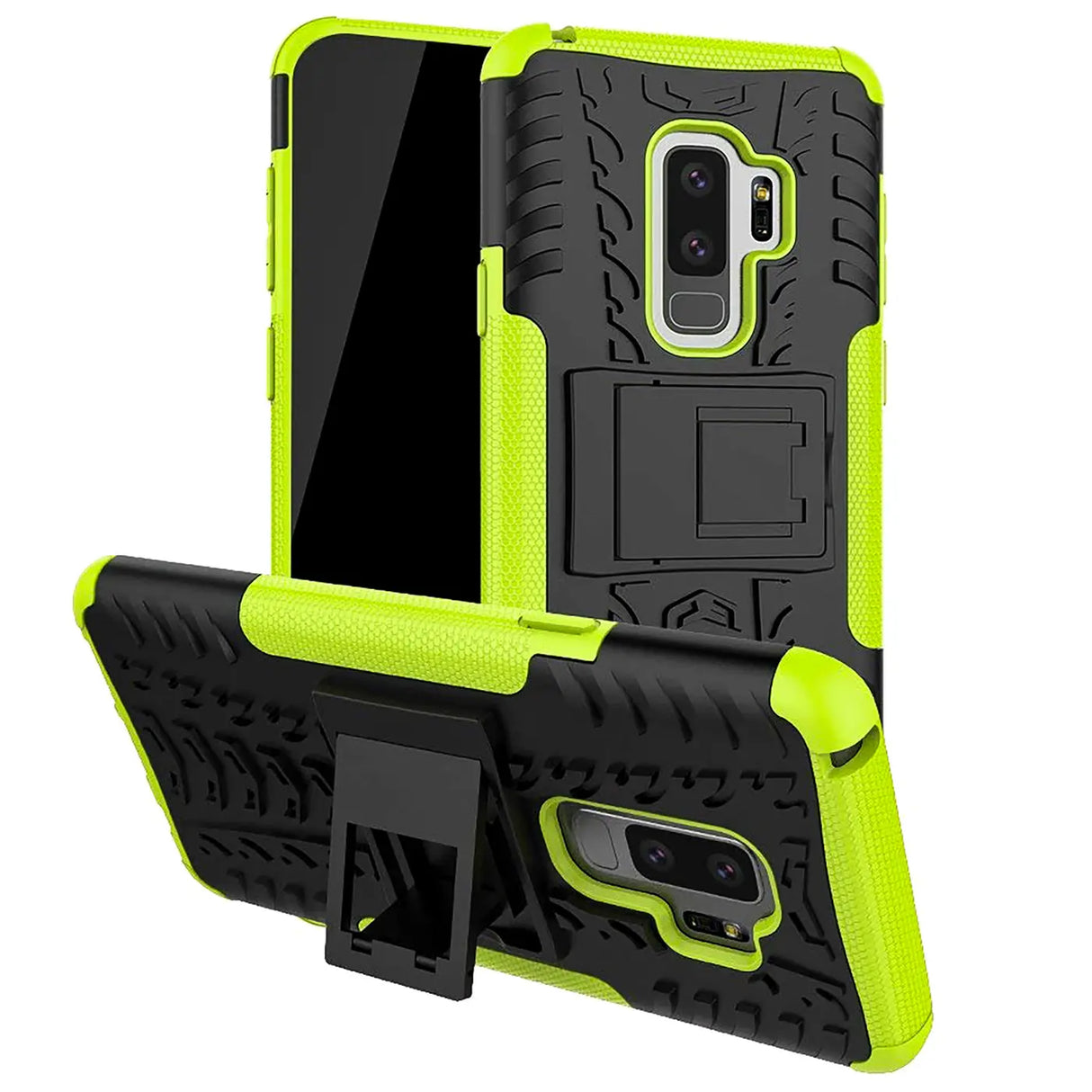 Sturzsichere, robuste Outdoor Handyhülle für Samsung Galaxy S9 in Grün