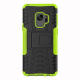 Sturzsichere, robuste Outdoor Handyhülle für Samsung Galaxy S9 in Grün