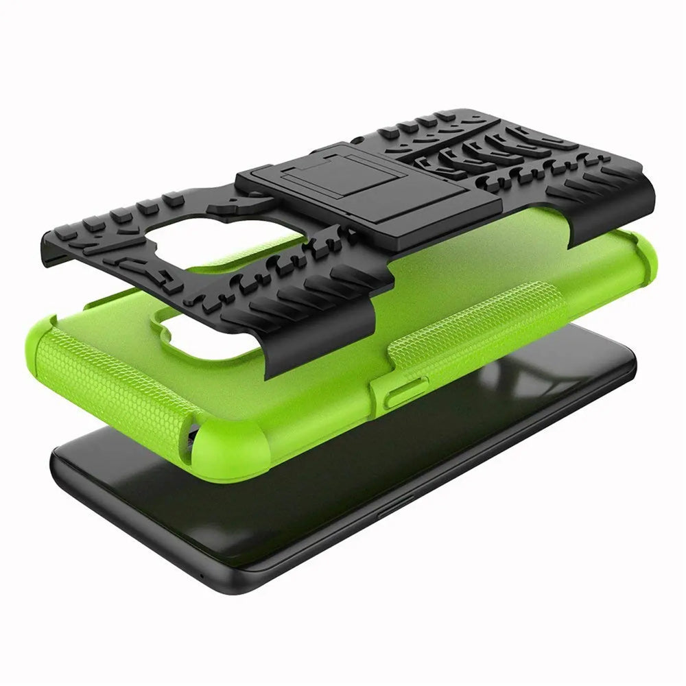 Sturzsichere, robuste Outdoor Handyhülle für Samsung Galaxy S9 in Grün