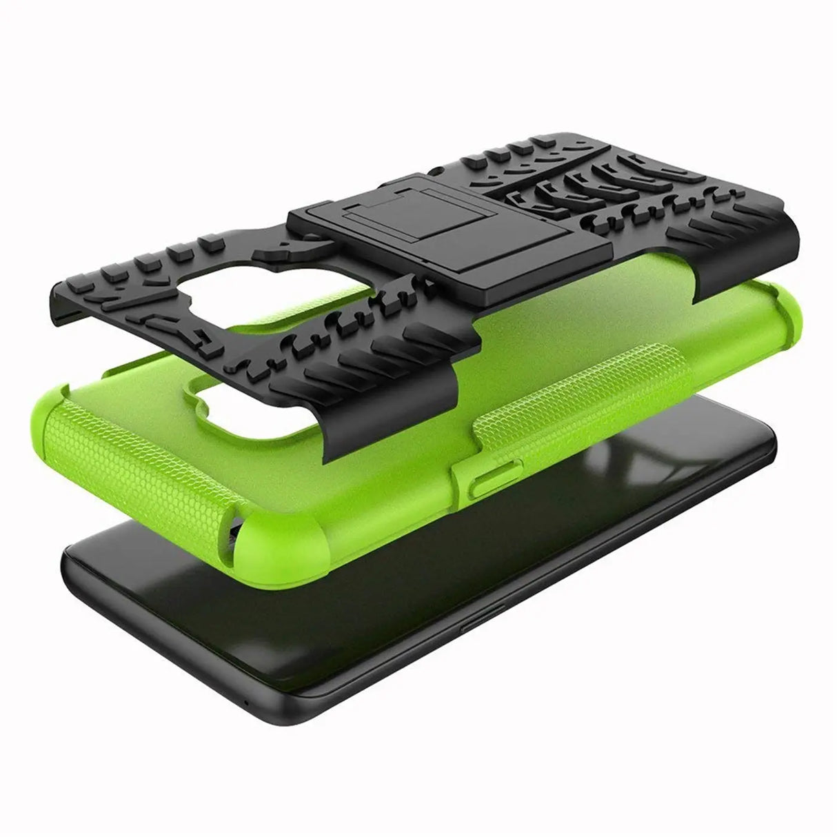 Sturzsichere, robuste Outdoor Handyhülle für Samsung Galaxy S9 in Grün