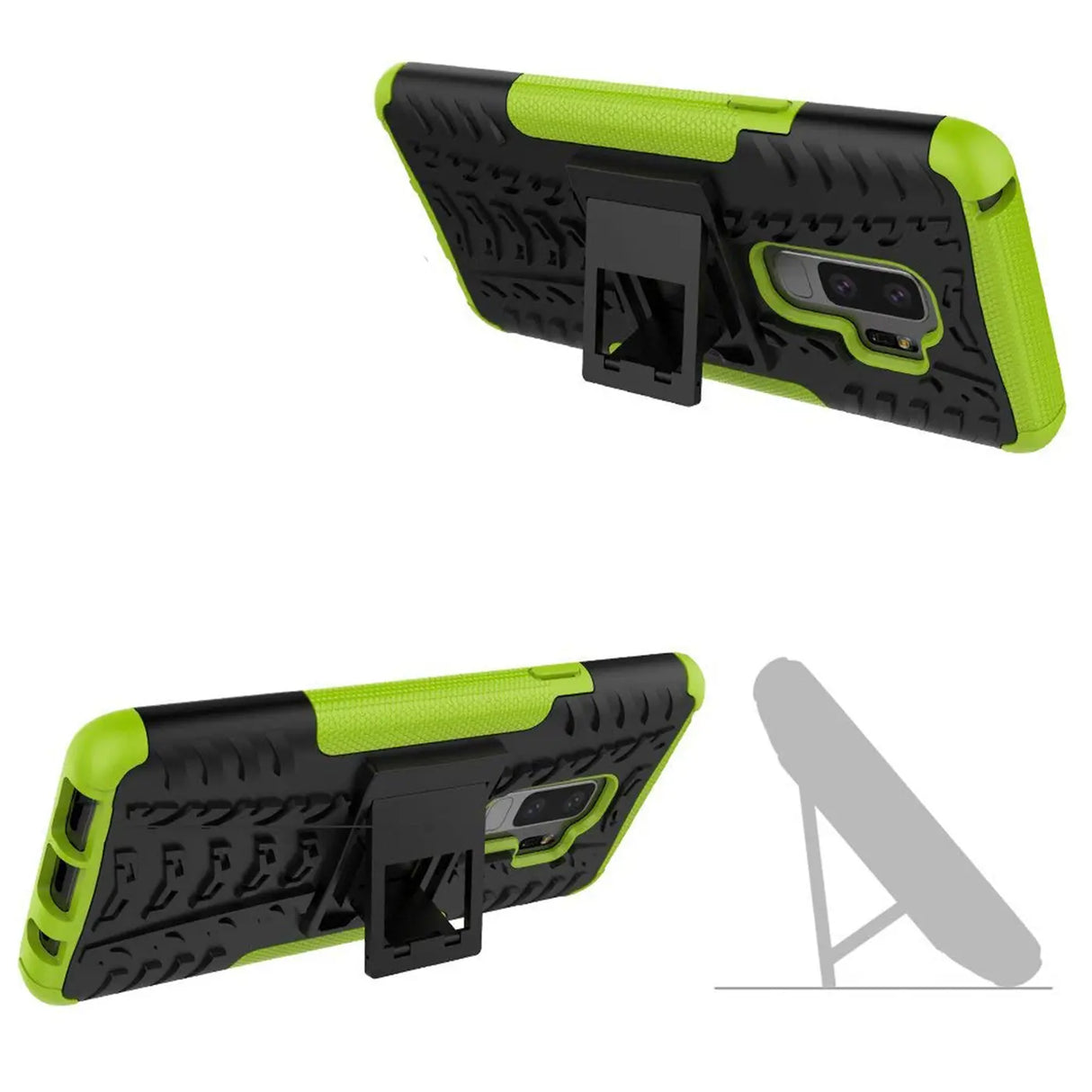 Sturzsichere, robuste Outdoor Handyhülle für Samsung Galaxy S9 in Grün