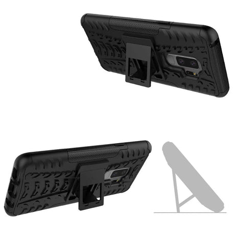 Sturzsichere, robuste Outdoor Handyhülle für Samsung Galaxy S9 in Schwarz