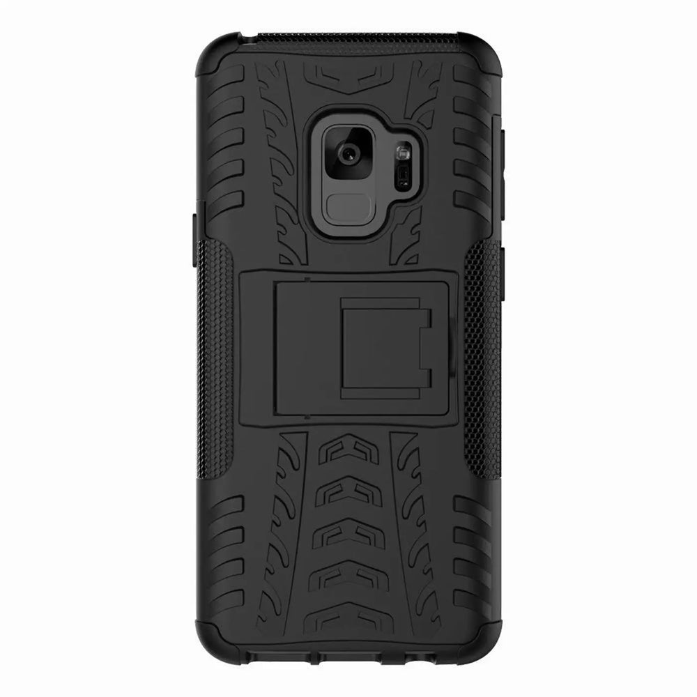 Sturzsichere, robuste Outdoor Handyhülle für Samsung Galaxy S9 in Schwarz