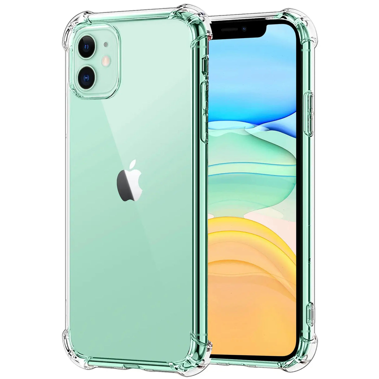 Stoßdämpfende, durchsichtige Handyhülle für iPhone 11