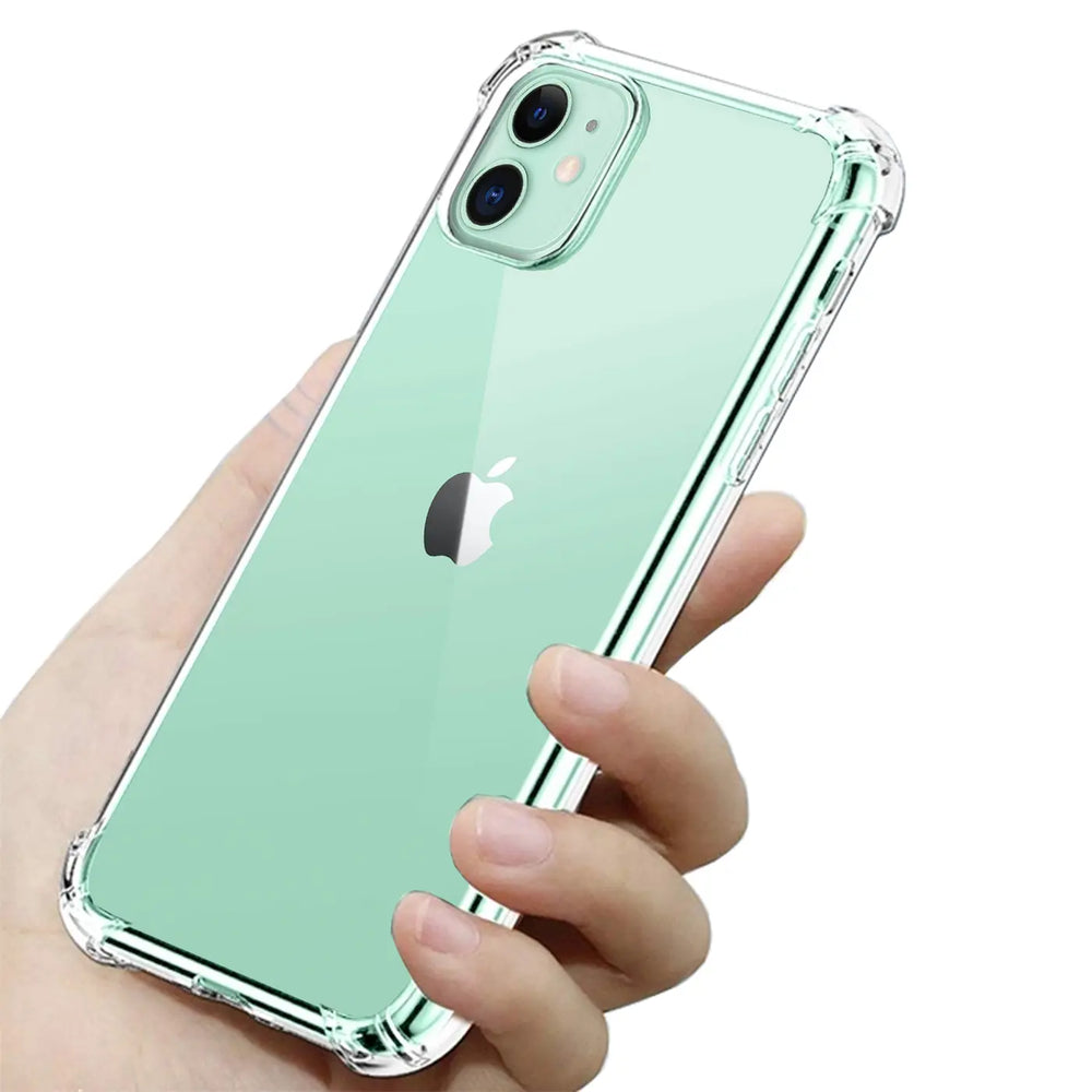 Stoßdämpfende, durchsichtige Handyhülle für iPhone 11