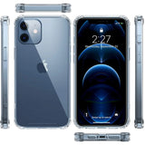 Stoßdämpfende, durchsichtige Handyhülle für iPhone 12 Mini