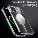 Stoßdämpfende, durchsichtige Handyhülle für iPhone 15 Plus