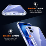 Stoßdämpfende, durchsichtige Handyhülle für iPhone 16