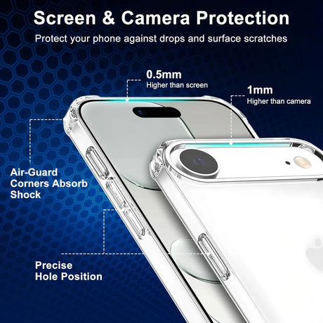 Stoßdämpfende, durchsichtige Handyhülle für iPhone 17 Air