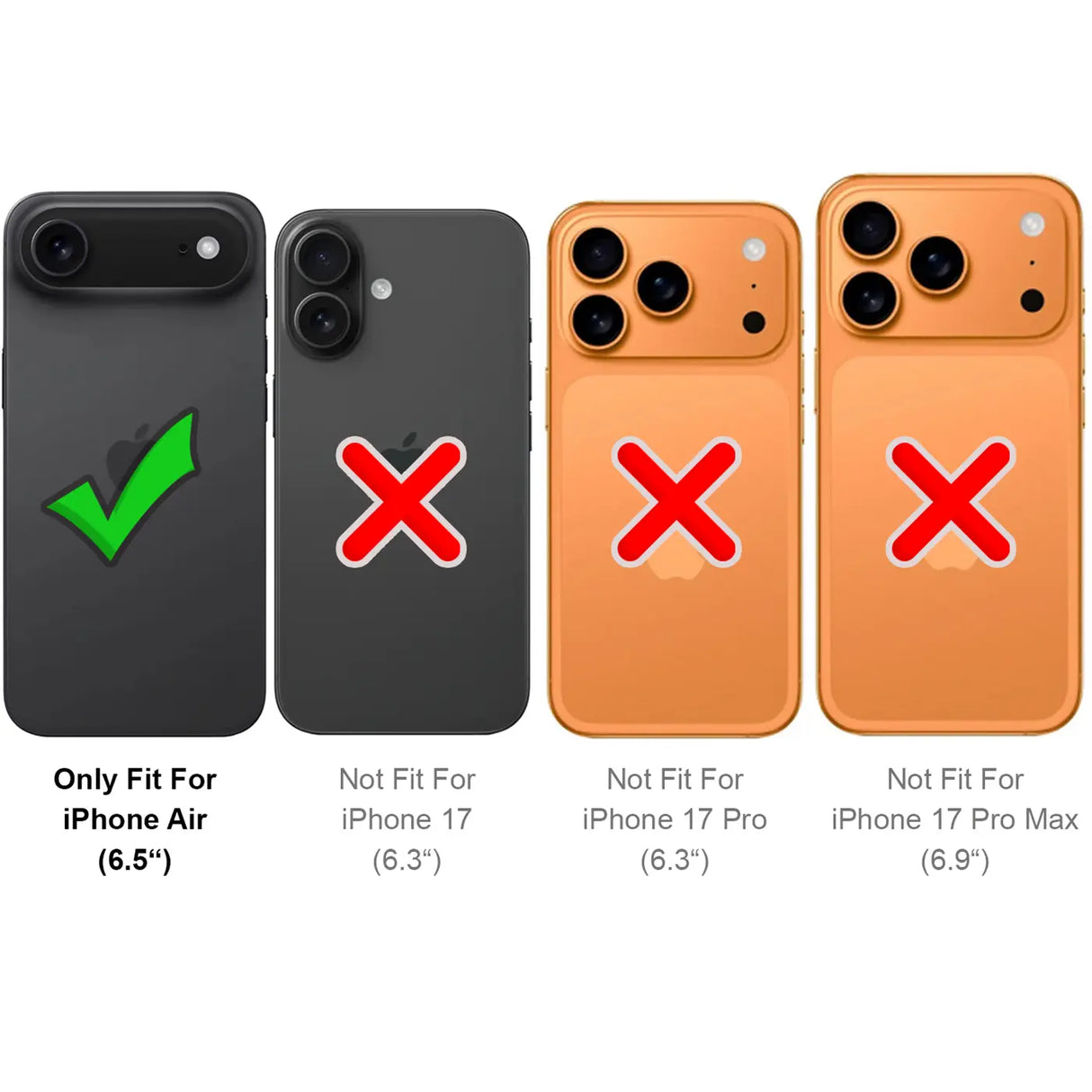 Stoßdämpfende, durchsichtige Handyhülle für iPhone 17 Air