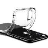 Stoßdämpfende, durchsichtige Handyhülle für iPhone X / XS