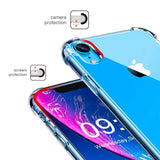 Stoßdämpfende, durchsichtige Handyhülle für iPhone XR