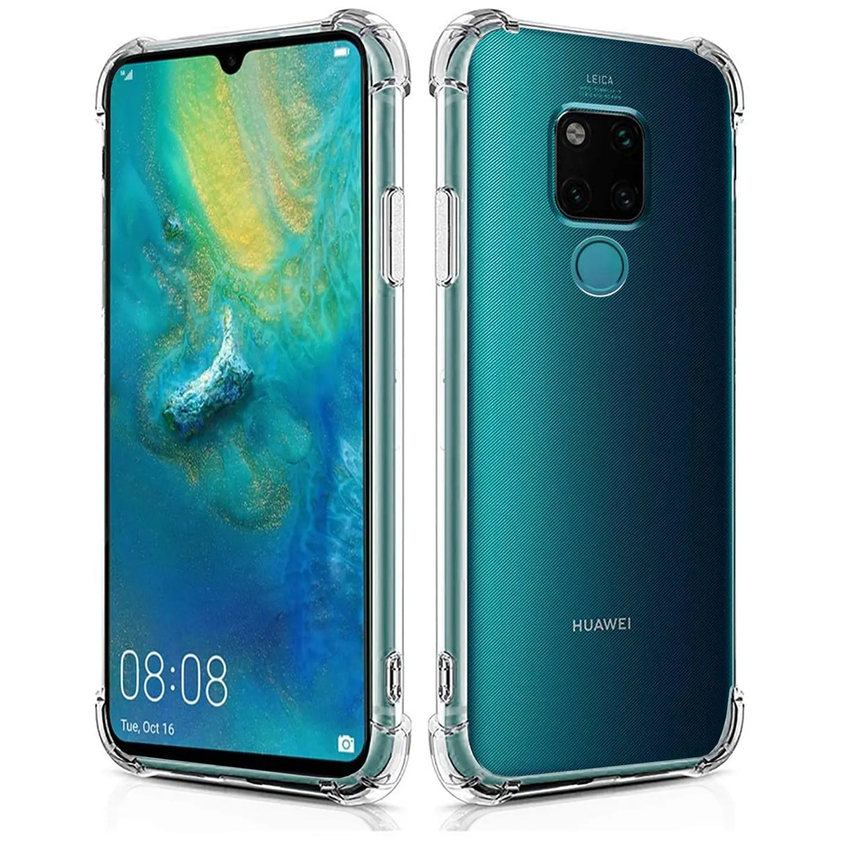Stoßdämpfende, durchsichtige Handyhülle für Huawei Mate 20