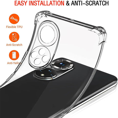 Stoßdämpfende, durchsichtige Handyhülle für Huawei Nova 9 / Honor 50