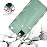 Stoßdämpfende, durchsichtige Handyhülle für Huawei Y5P