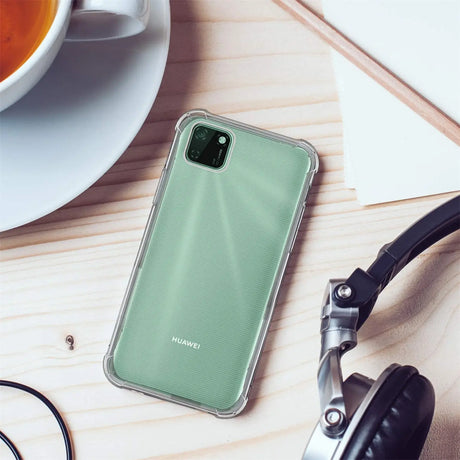 Stoßdämpfende, durchsichtige Handyhülle für Huawei Y5P