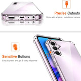 Stoßdämpfende, durchsichtige Handyhülle für Samsung Galaxy A05s