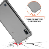 Stoßdämpfende, durchsichtige Handyhülle für Samsung Galaxy A10