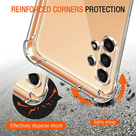 Stoßdämpfende, durchsichtige Handyhülle für Samsung Galaxy A13 4G