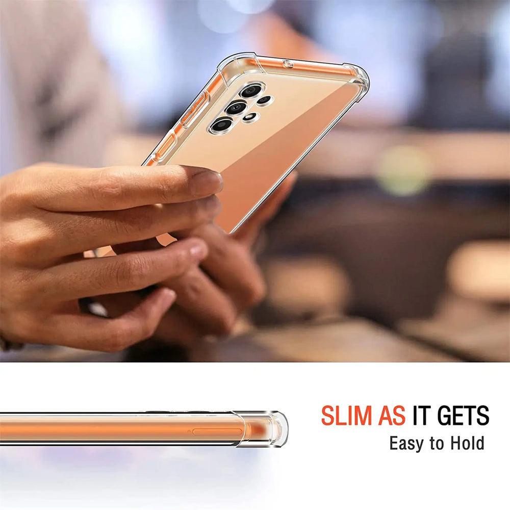 Stoßdämpfende, durchsichtige Handyhülle für Samsung Galaxy A13 4G