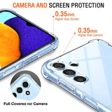 Stoßdämpfende, durchsichtige Handyhülle für Samsung Galaxy A13 5G / A04s