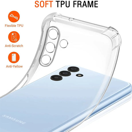 Stoßdämpfende, durchsichtige Handyhülle für Samsung Galaxy A13 5G / A04s