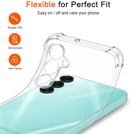 Stoßdämpfende, durchsichtige Handyhülle für Samsung Galaxy A16 5G