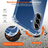 Stoßdämpfende, durchsichtige Handyhülle für Samsung Galaxy A17 5G