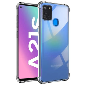 Stoßdämpfende, durchsichtige Handyhülle für Samsung Galaxy A21s