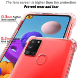 Stoßdämpfende, durchsichtige Handyhülle für Samsung Galaxy A21s
